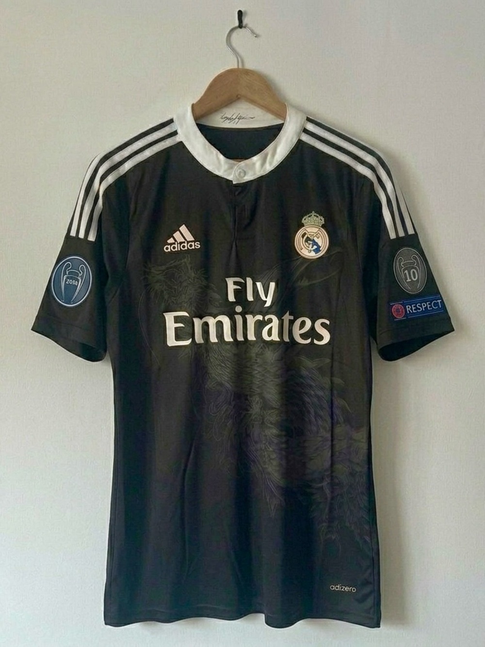 Real Madrid 14/15 UCL  Jersey  Black Dragon Size Medium